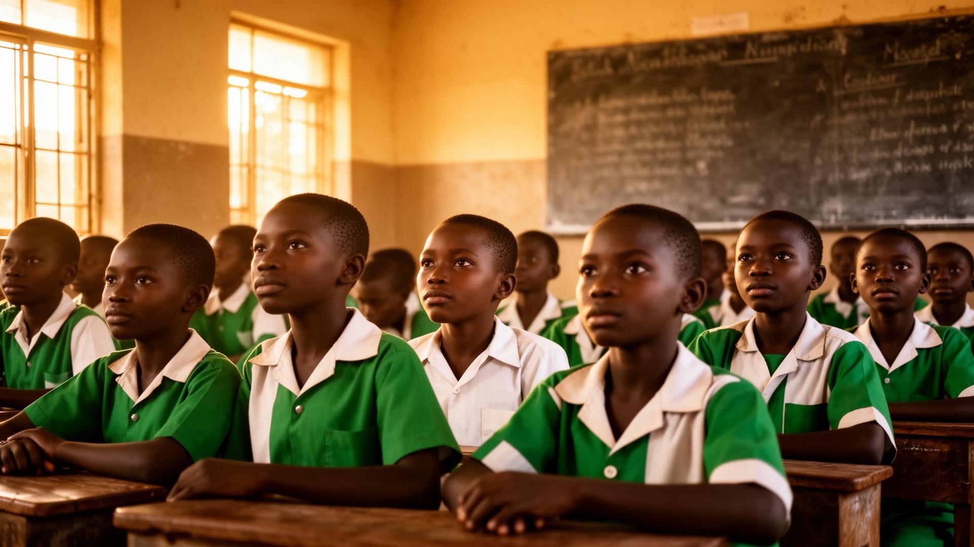 Students in a Zamfara State classroom